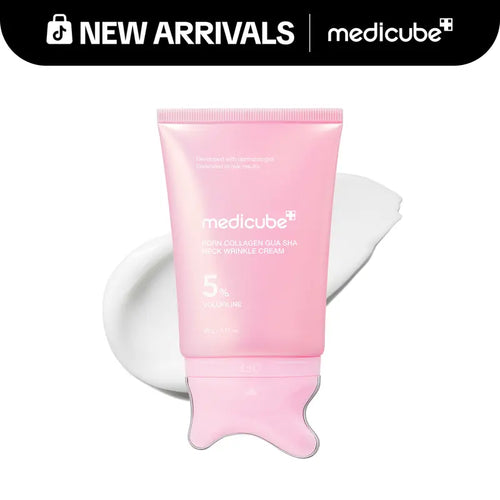 PDRN Collagen Gua Sha Neck Wrinkle Cream | Built-In Gua Sha Massager with Volufiline 5% + PDRN