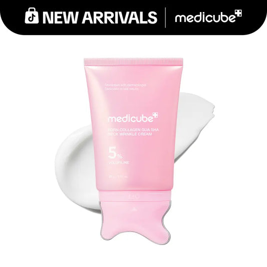 PDRN Collagen Gua Sha Neck Wrinkle Cream | Built-In Gua Sha Massager with Volufiline 5% + PDRN