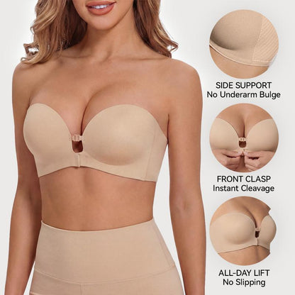 💞Seamless Front Closure Bra With Adjustable Straps