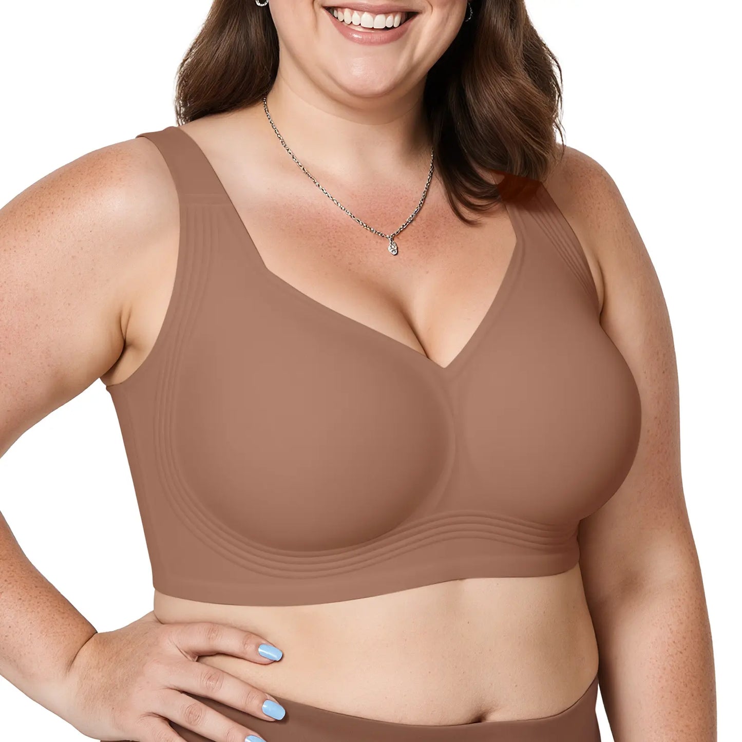 💕 GRACE Classic T-Shirt Bra, Jelly Bras, Wireless Full Coverage for All Day Comfort