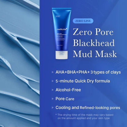 Zero Pore Blackhead Mud Mask | 3 min mud mask