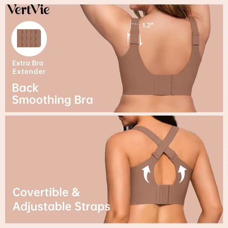 💕 GRACE Classic T-Shirt Bra, Jelly Bras, Wireless Full Coverage for All Day Comfort