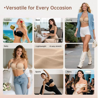 💞Seamless Front Closure Bra With Adjustable Straps