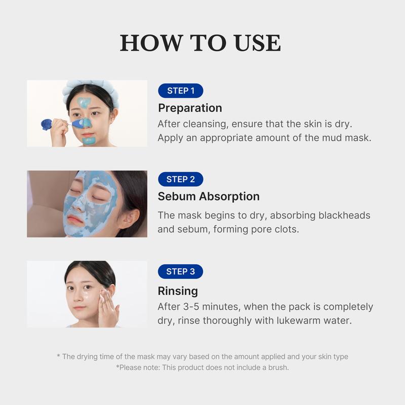 Zero Pore Blackhead Mud Mask | 3 min mud mask