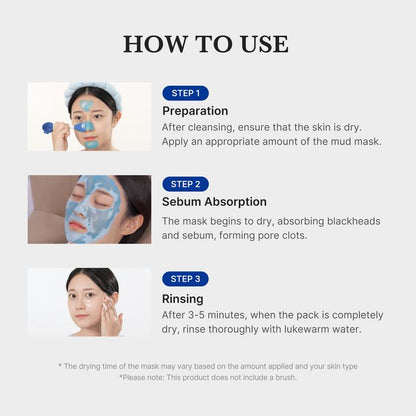 Zero Pore Blackhead Mud Mask | 3 min mud mask
